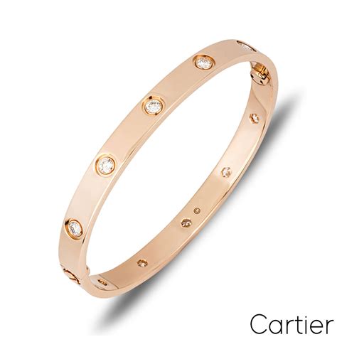 cartier diamond bracelet love|cartier love bracelet full diamonds.